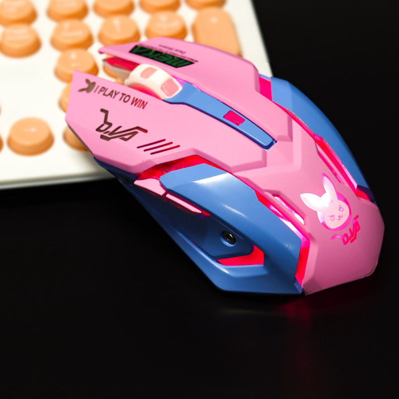Silent Wireless Gaming Mouse – Mute Click Design
