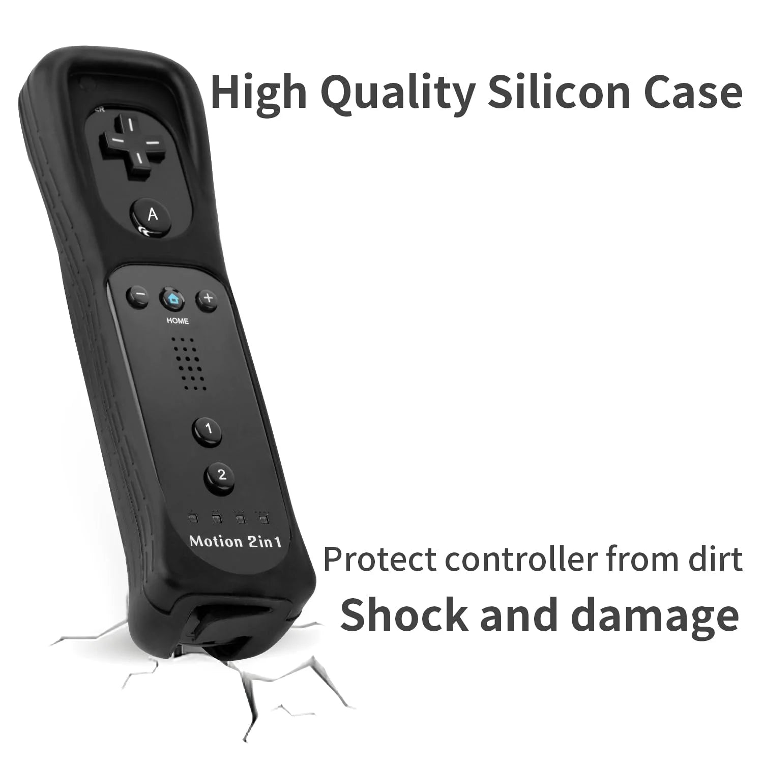 Storm Wyrm Wii Wii U controller motion plus with silicone case