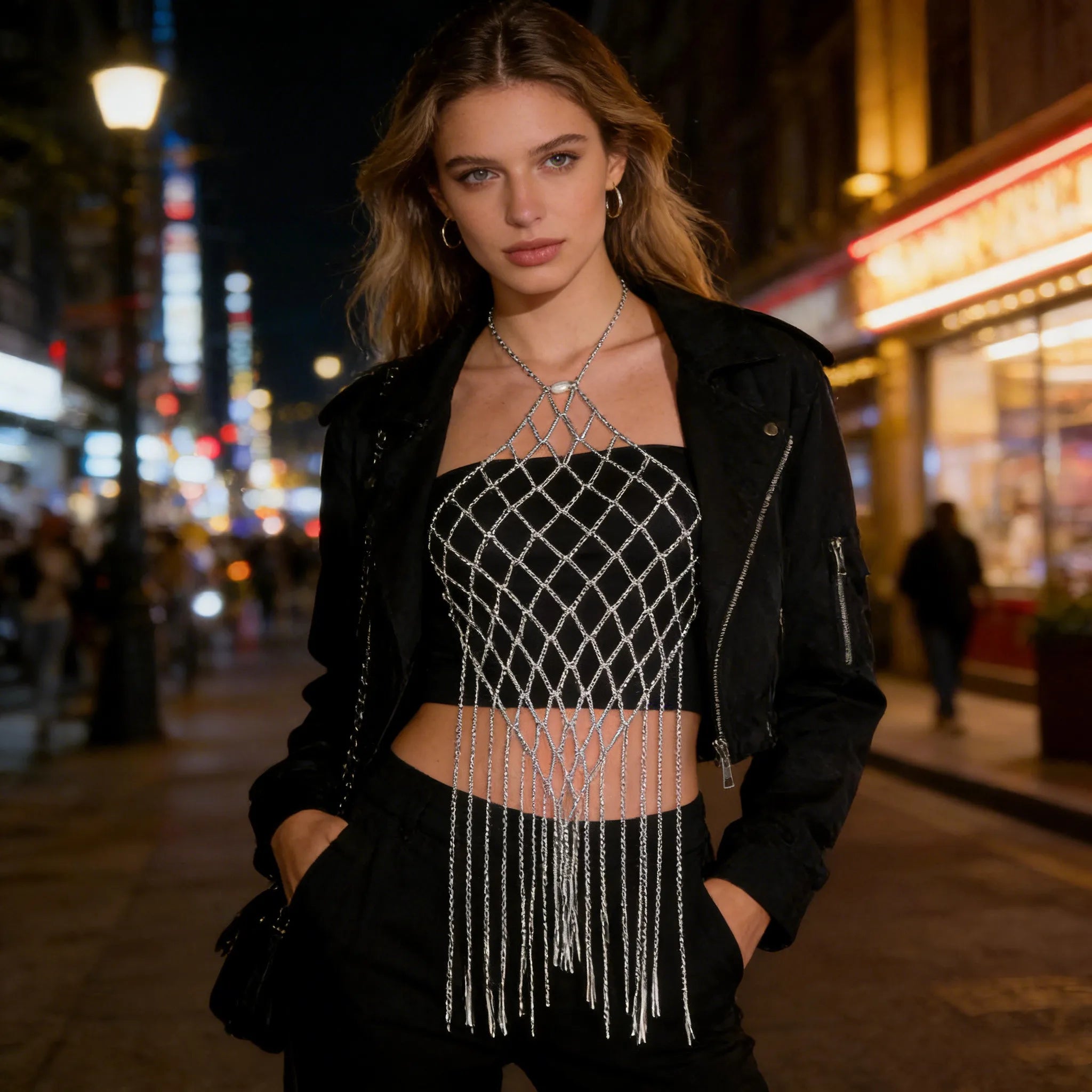 Fringed Punk Bra Dress – Women&
