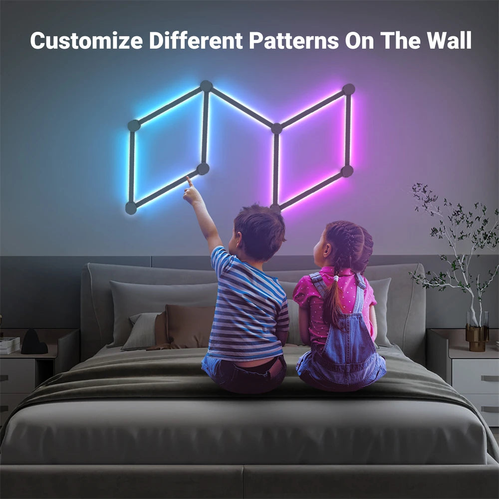 DIY Splicing RGB Smart Wall Light – Voice & App Control