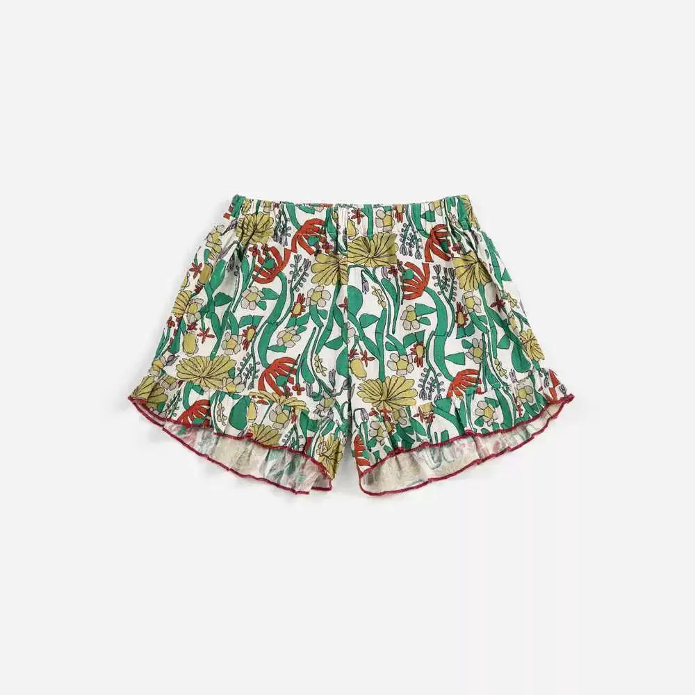 Girls Countryside Flower Printed Dress – Kids Summer Outfit