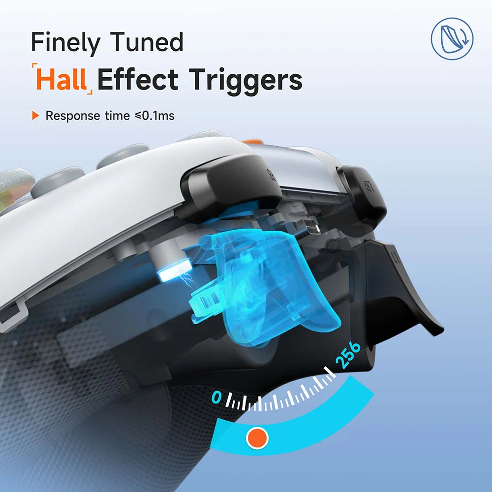 EasySMX X05 wireless gamepad RGB hall effect multi-platform