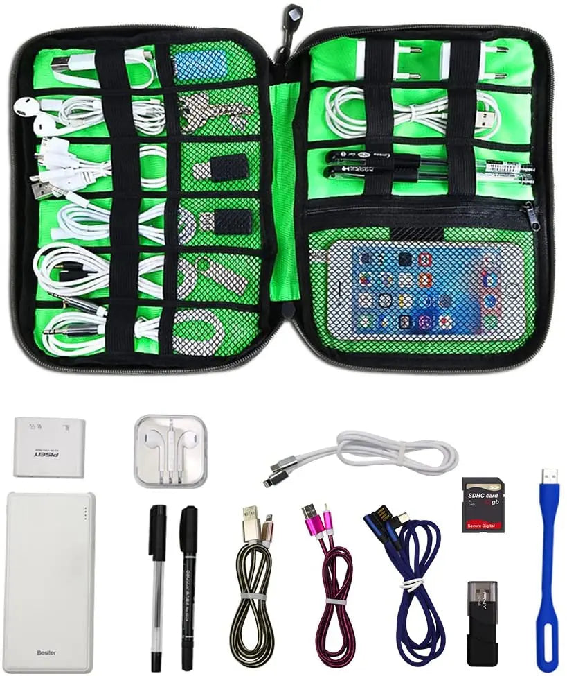 Cable Organizer Storage Bag – Travel Electronics Accessories