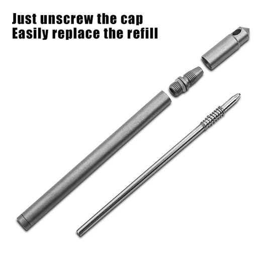 EDC Mini Titanium Pen – Outdoor Camping & Hiking Tool
