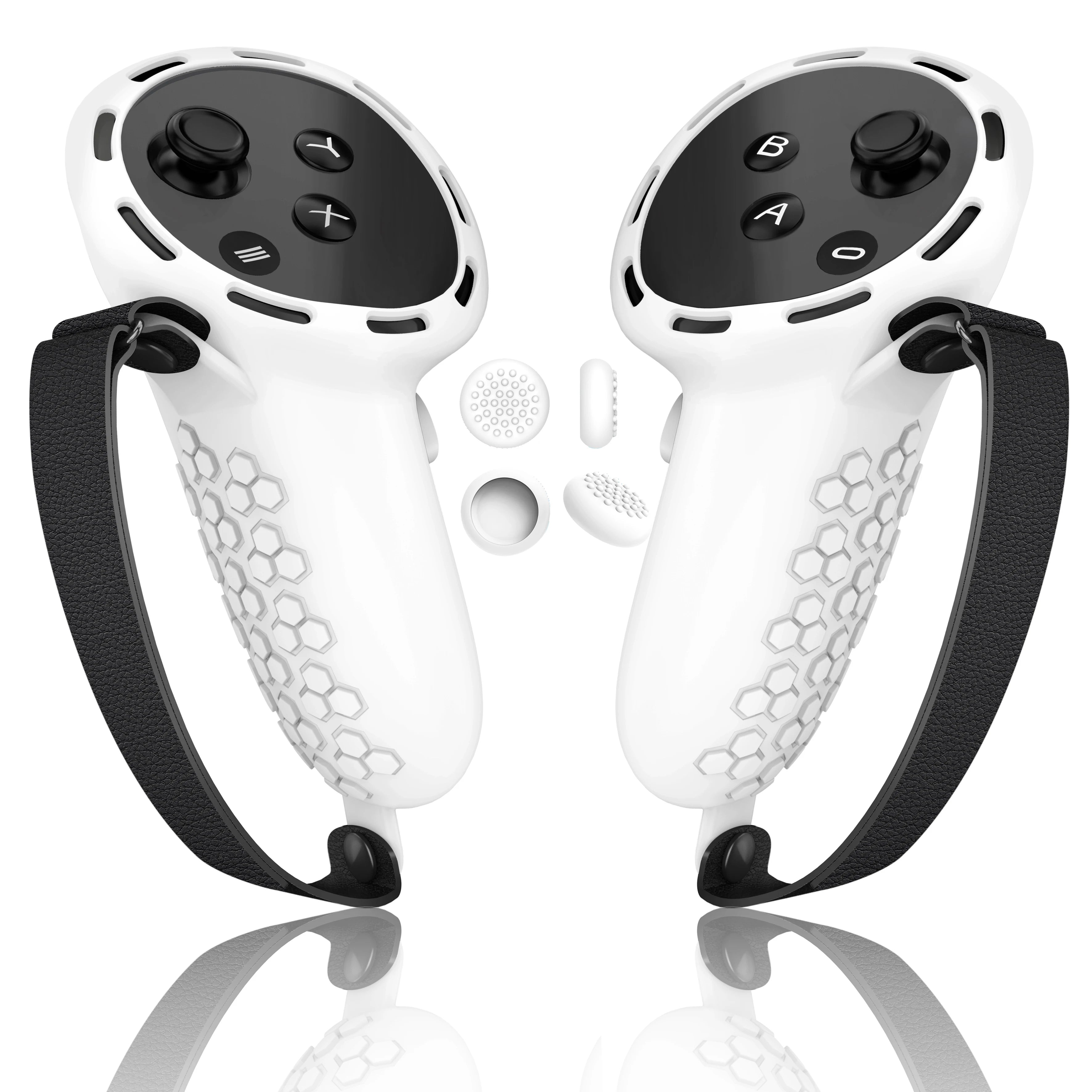 Silicone VR Controller Cover & Knuckle Grip for Oculus Quest 2/3