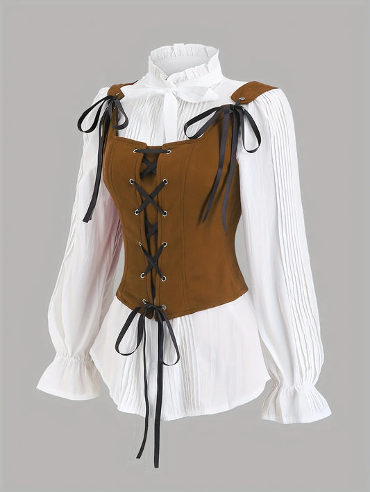 Medieval Renaissance Corset Halter Top – Women's Vintage Style