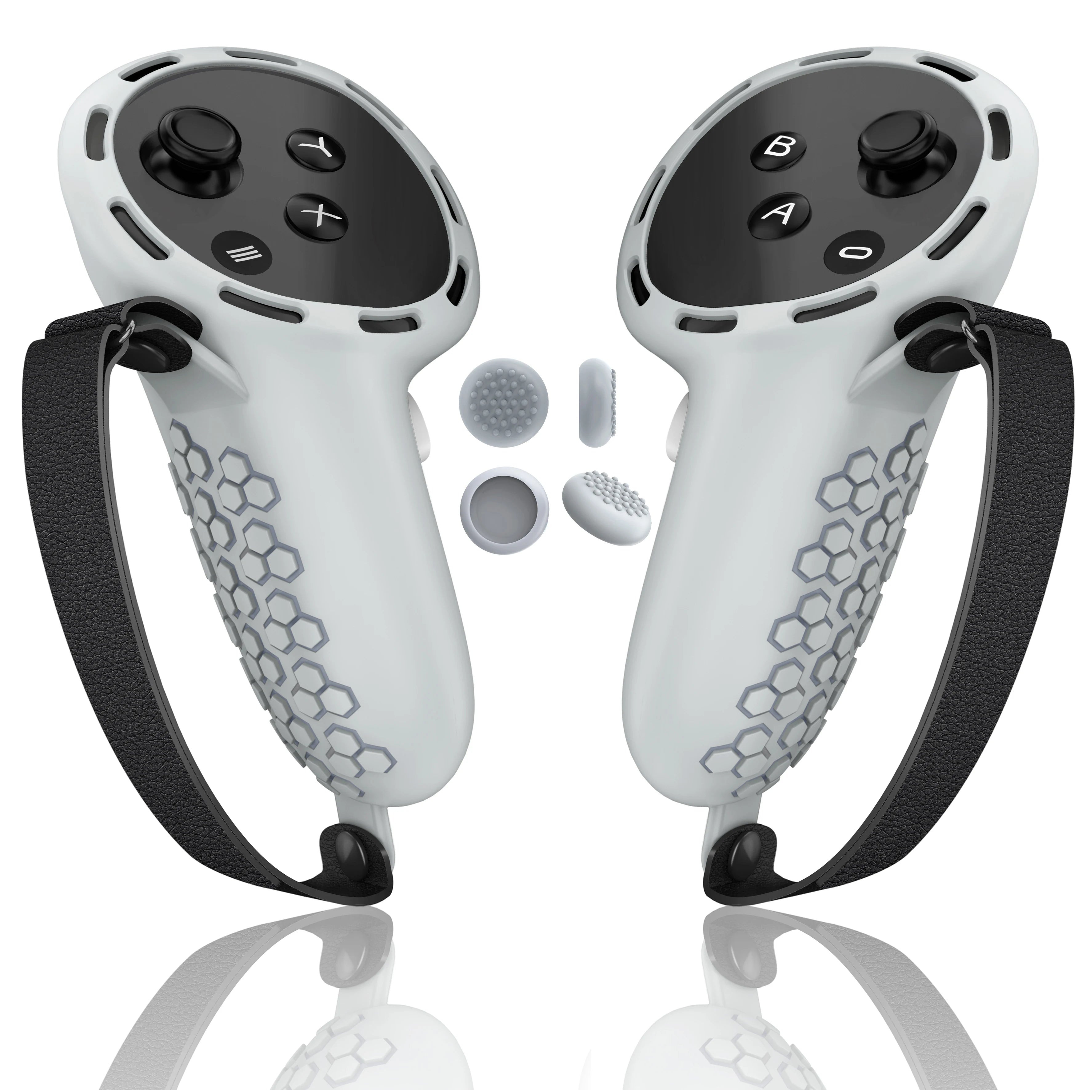 Silicone VR Controller Cover & Knuckle Grip for Oculus Quest 2/3