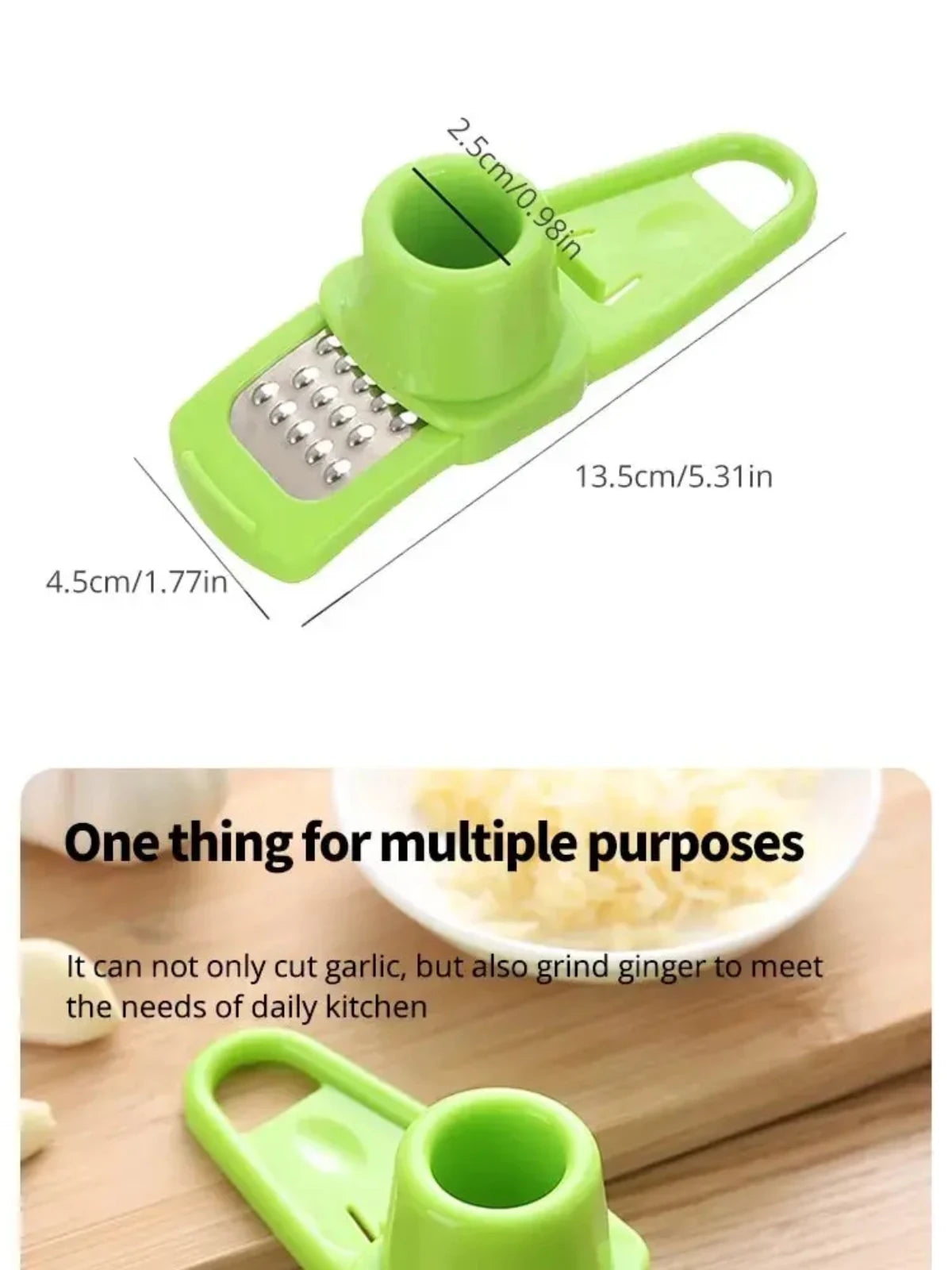 Mini Garlic Press & Grinder – Creative Kitchen Tool