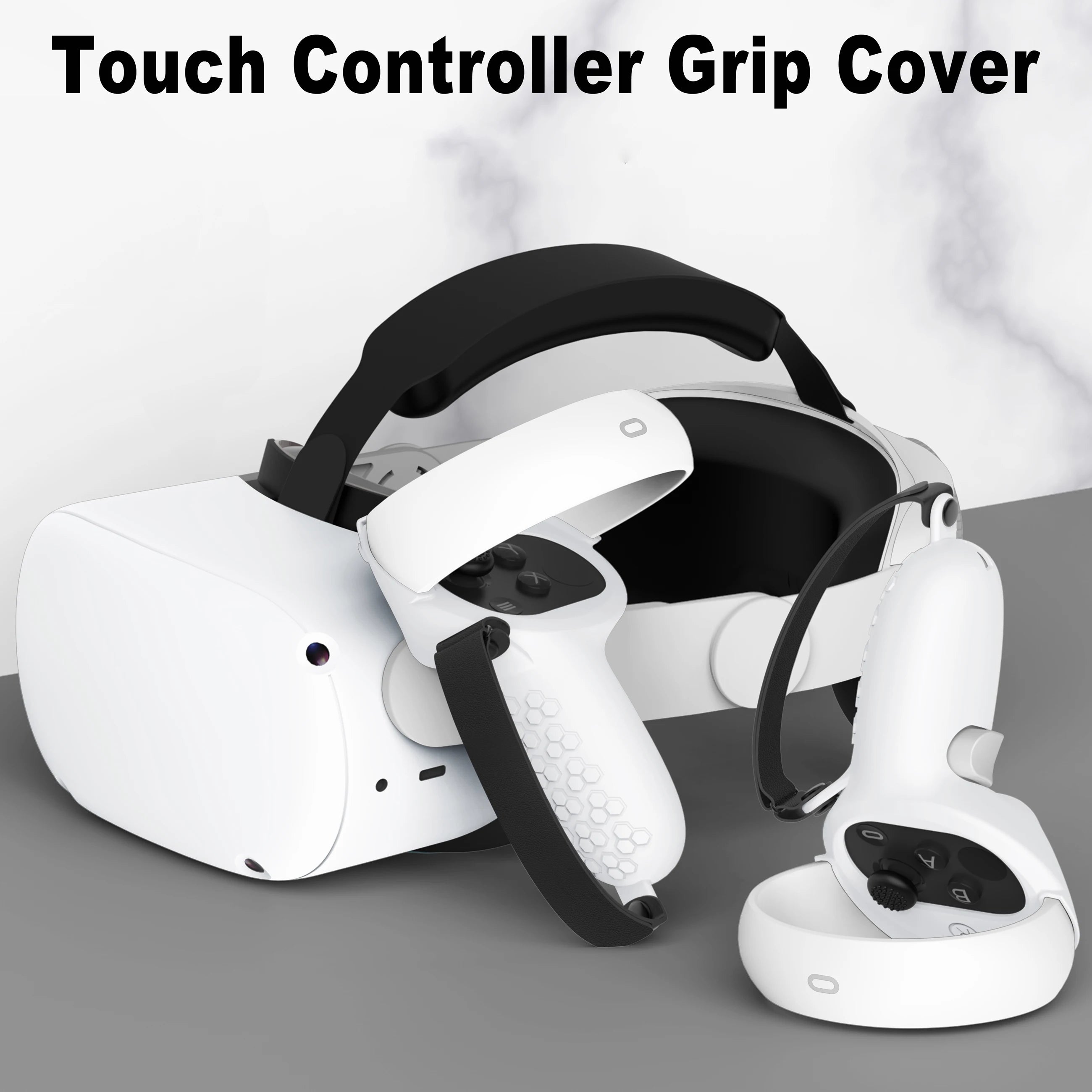 Silicone VR Controller Cover & Knuckle Grip for Oculus Quest 2/3