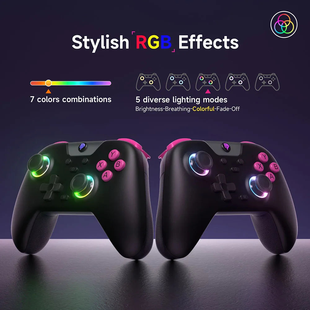 EasySMX X05 wireless gamepad RGB hall effect multi-platform