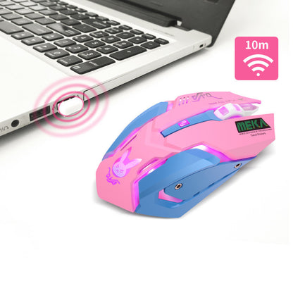 Silent Wireless Gaming Mouse – Mute Click Design