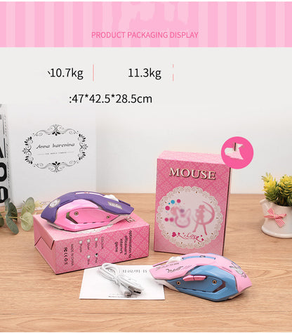 Silent Wireless Gaming Mouse – Mute Click Design