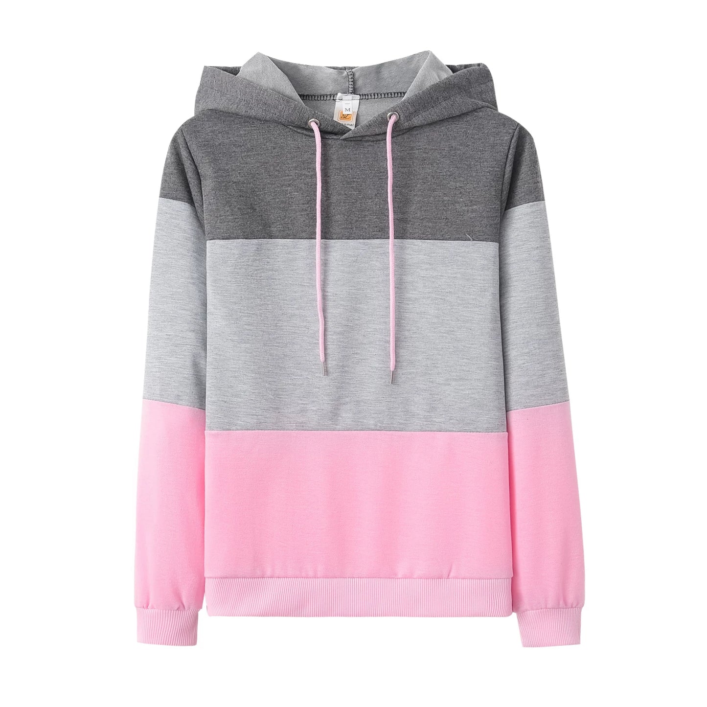 Sexy Color Block Loose Long-sleeve Shirt – Women's Fashion Top
