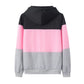 Sexy Color Block Loose Long-sleeve Shirt – Women's Fashion Top