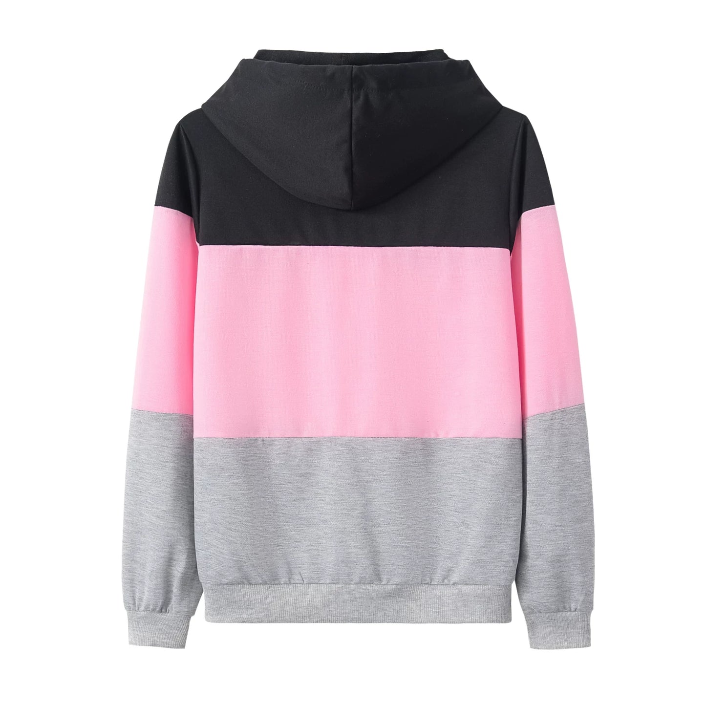 Sexy Color Block Loose Long-sleeve Shirt – Women's Fashion Top