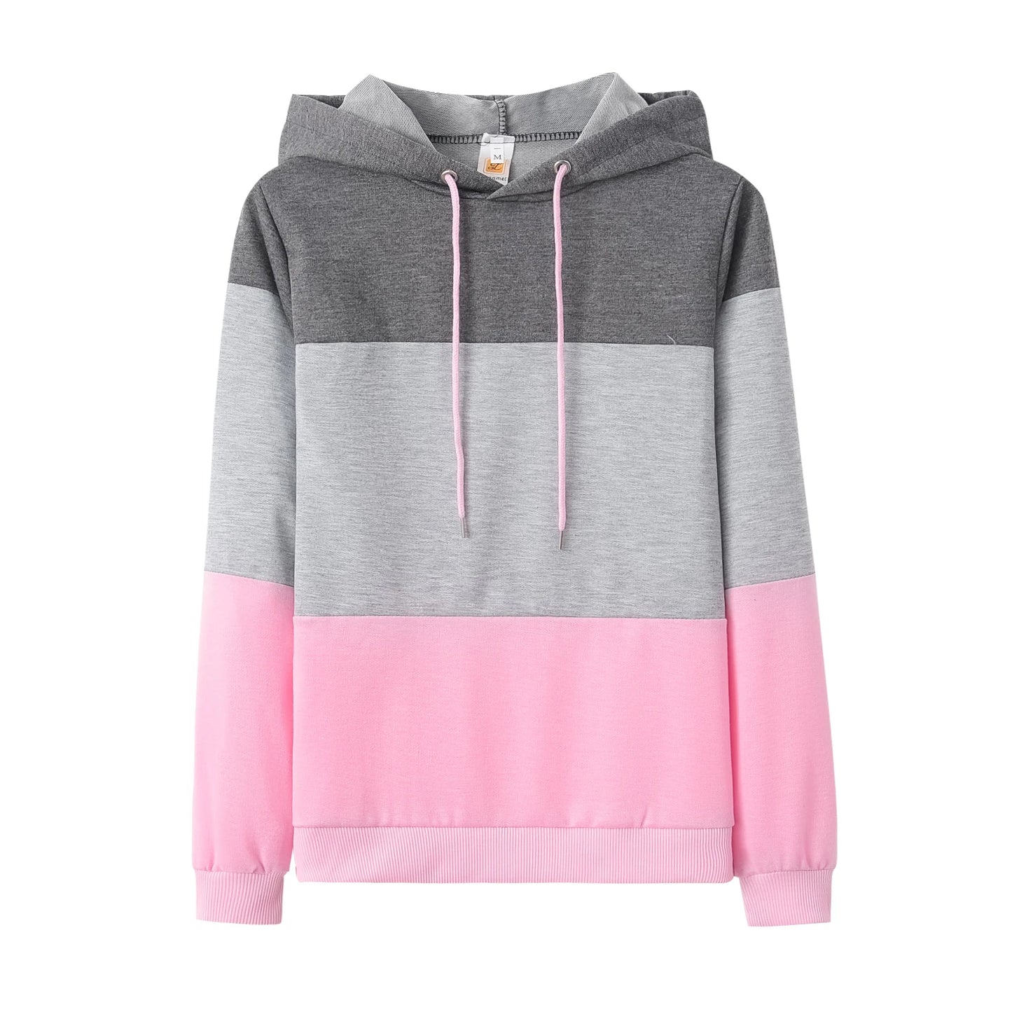 Sexy Color Block Loose Long-sleeve Shirt – Women's Fashion Top
