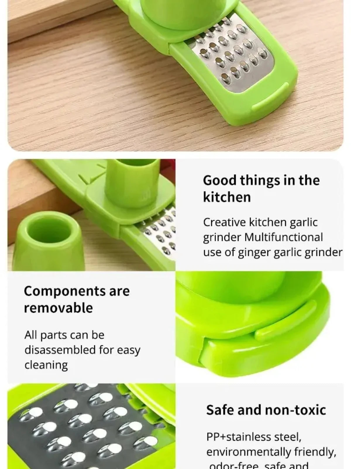 Mini Garlic Press &amp; Grinder – Creative Kitchen Tool