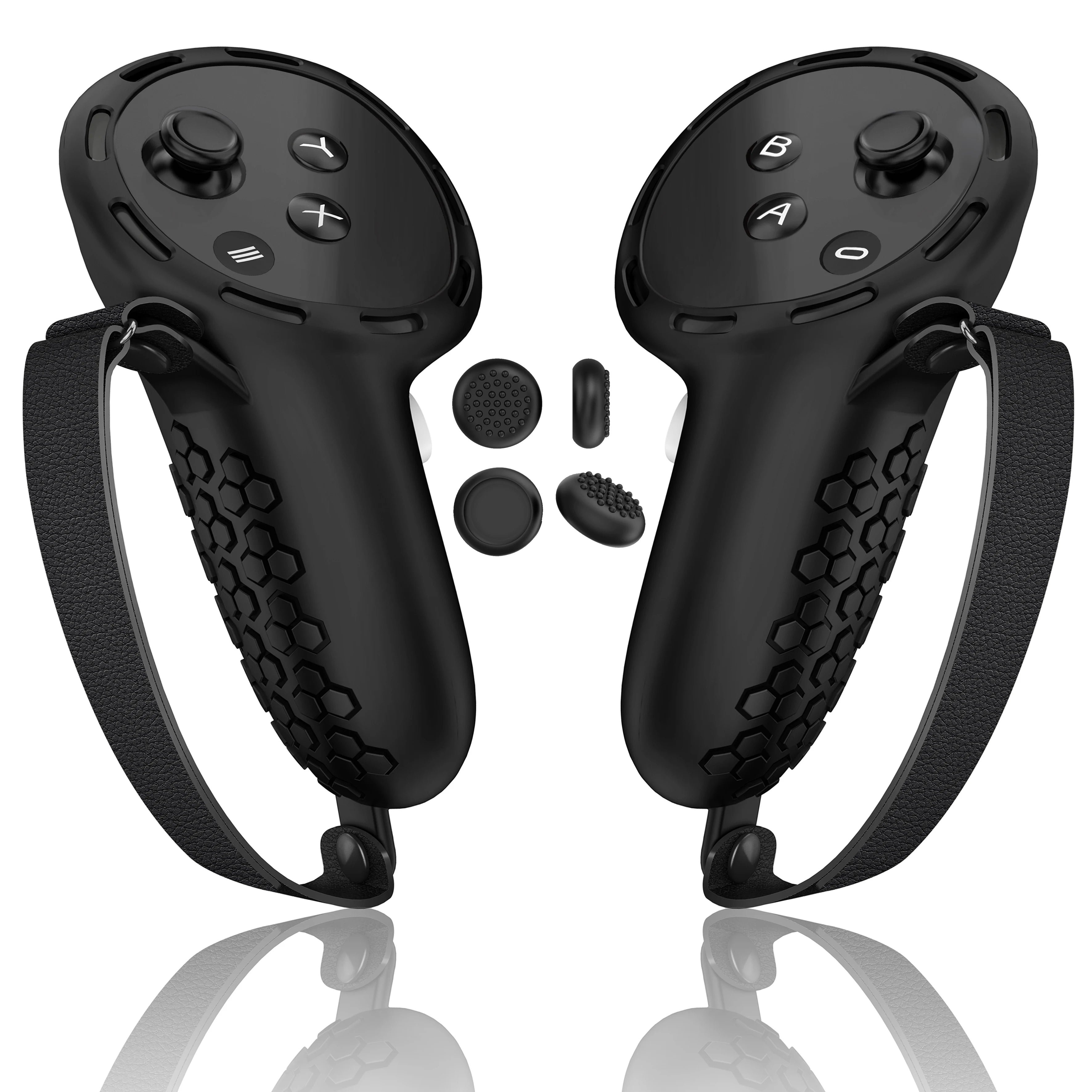 Silicone VR Controller Cover &amp; Knuckle Grip for Oculus Quest 2/3