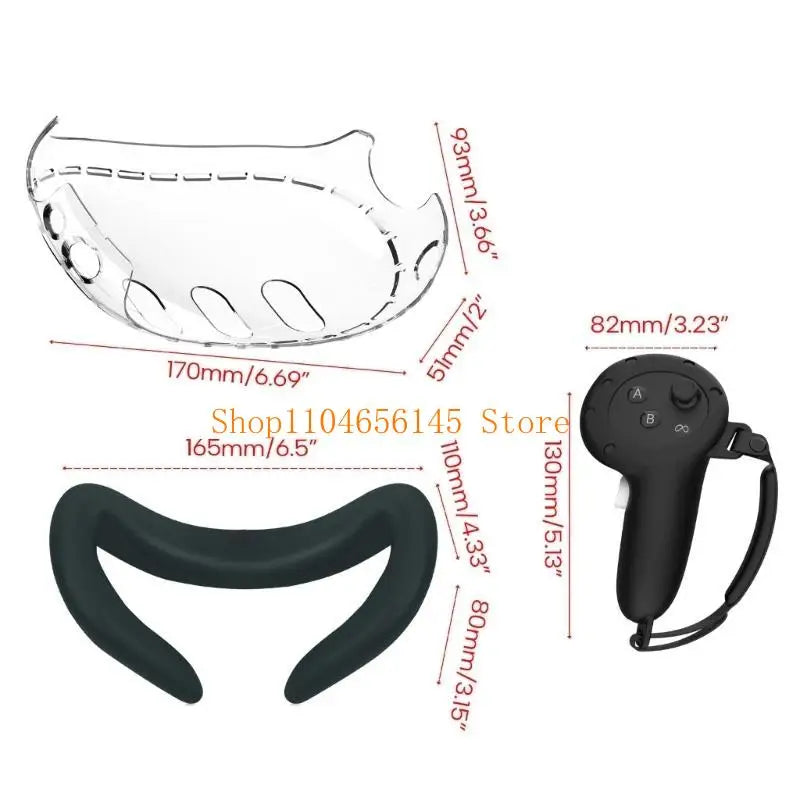 VR Headset Comfort Cover for Meta Quest 3 – Improved Gaming Experience