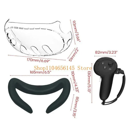VR Headset Comfort Cover for Meta Quest 3 – Improved Gaming Experience
