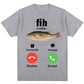 Funny Meme T-shirt – “Fih Is Calling” Humor Streetwear