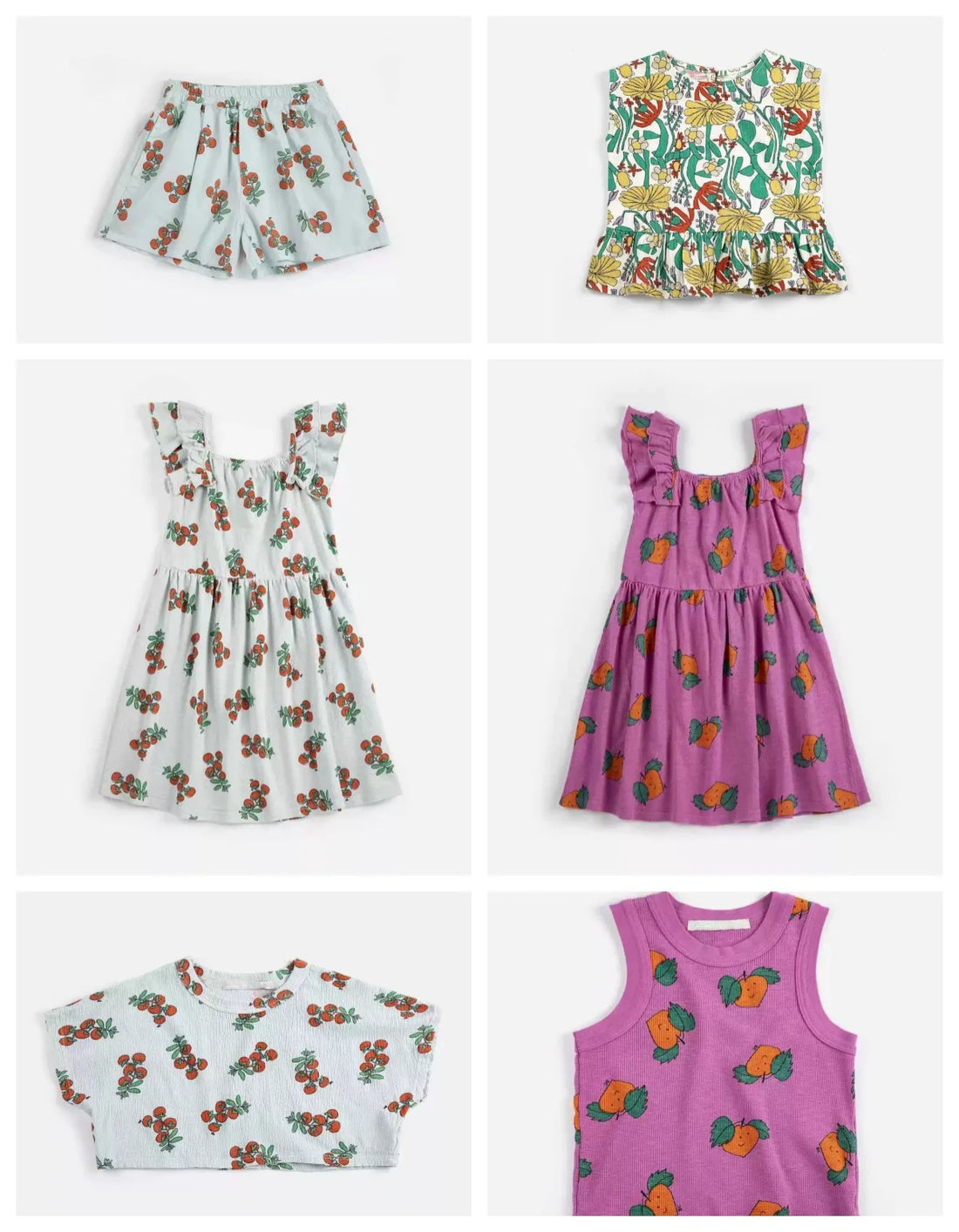 Girls Countryside Flower Printed Dress – Kids Summer Outfit