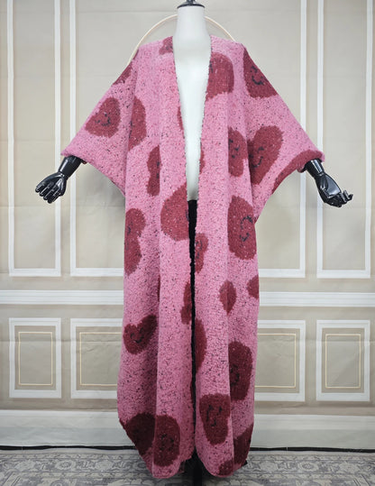 Luxury Fur Gradient Coat Poncho – Women&