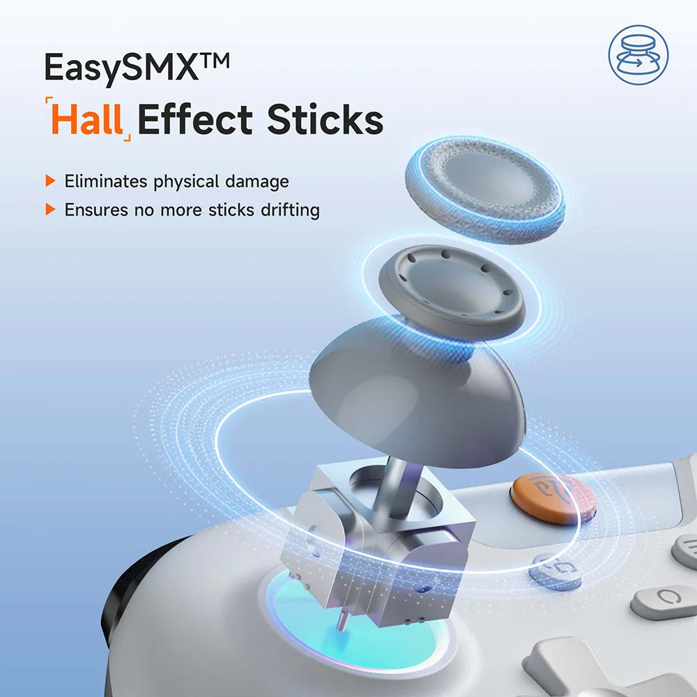 EasySMX X05 wireless gamepad RGB hall effect multi-platform