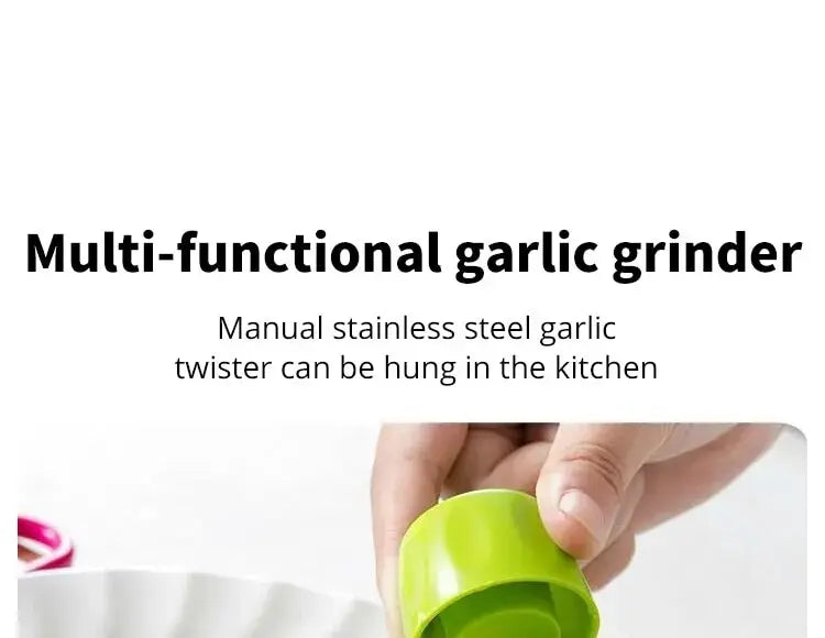 Mini Garlic Grinder &amp; Press – Kitchen Cooking Accessory