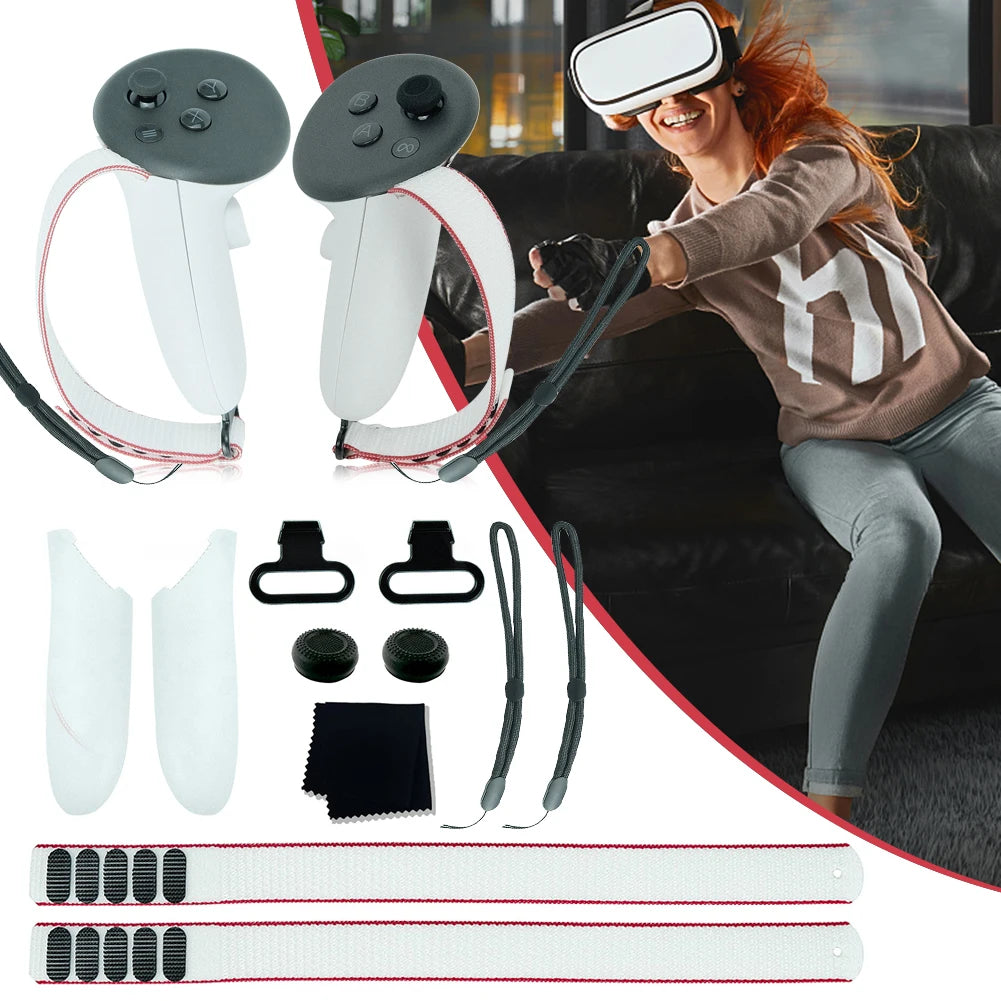VR Headset Accessories Kit for Meta Quest 3 – Battery Cover, Joystick