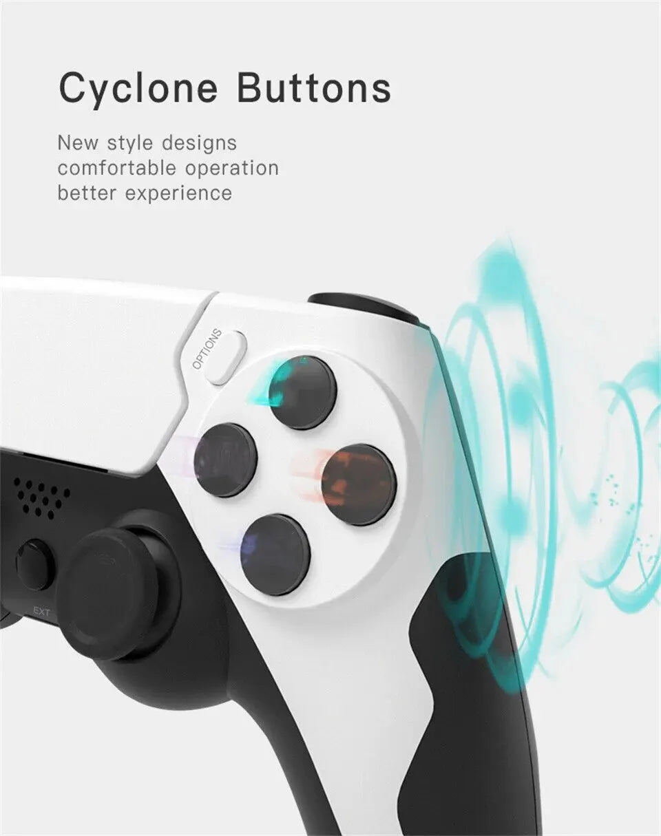 GAMINJA P48 Wireless Gamepad for PS4 PS3 &amp; PC – Six-Axis