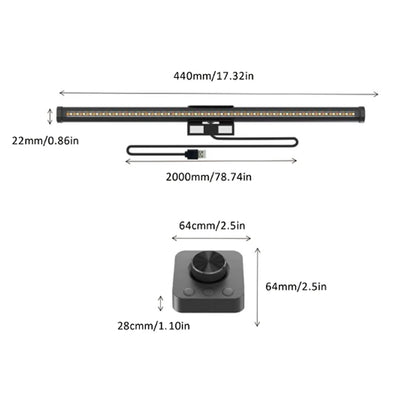 RGB LED Monitor Light Bar – 44cm Screen Hanging Lamp