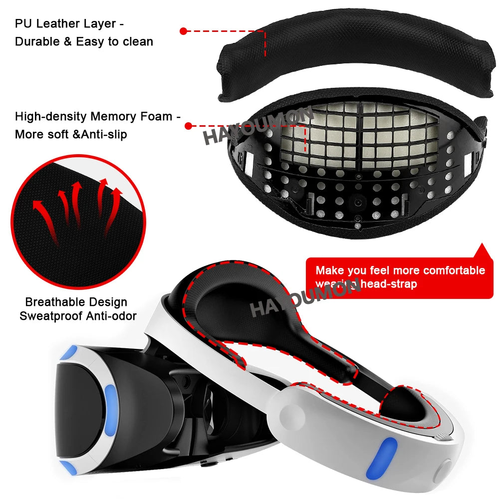 PSVR 1.0 Head Cushion &amp; Breathable Face Pad Replacement Kit