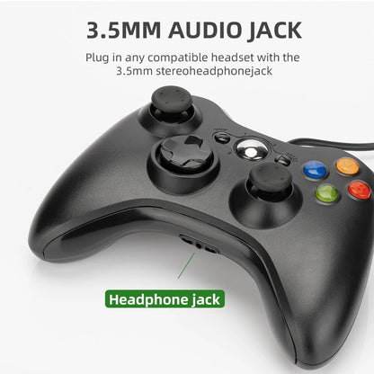 Xbox 360 Wired Game Controller for PC – Windows 7/8/10 Compatible