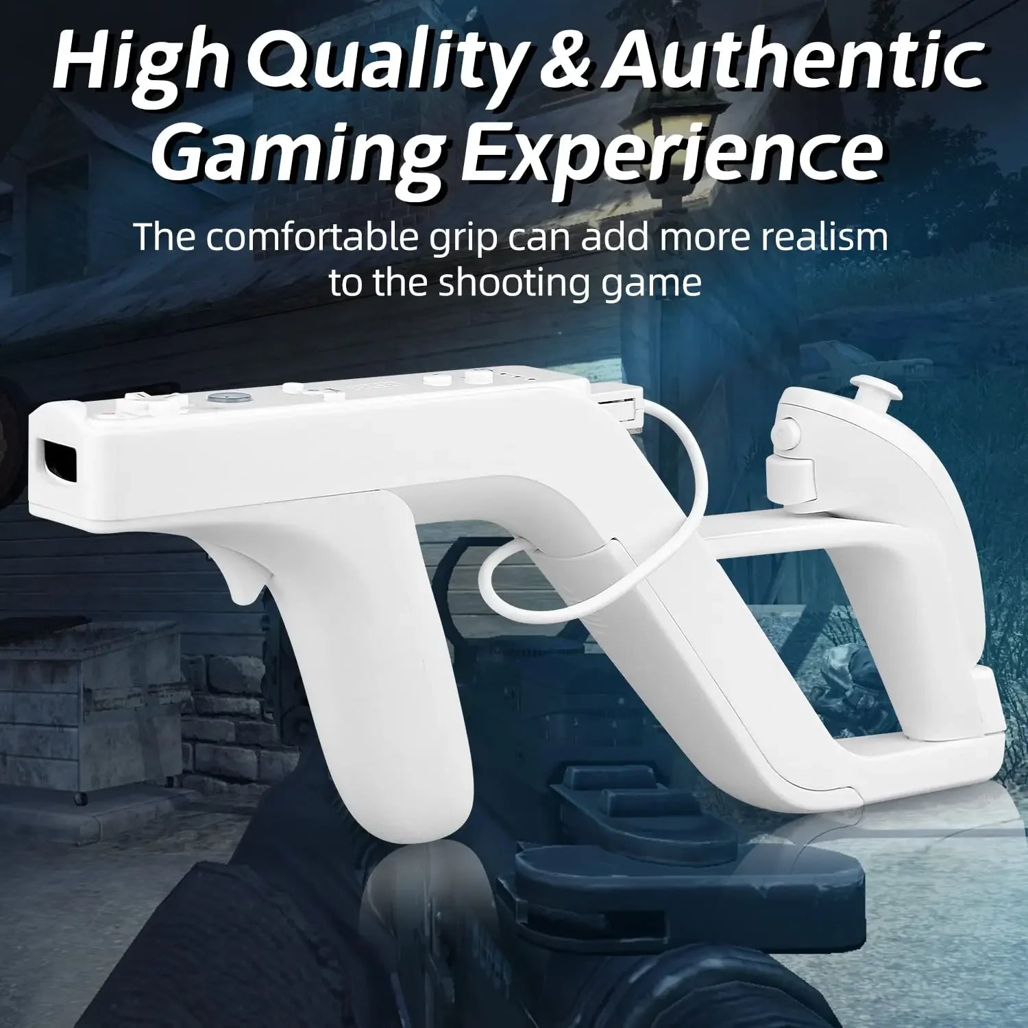 Wii Zapper Gun Attachment for Wii Remote Controller – Shooting Games