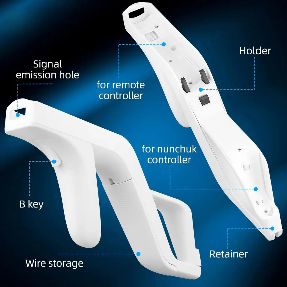 Wii Zapper Gun Attachment for Wii Remote Controller – Shooting Games