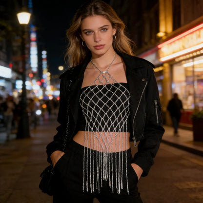 Fringed Punk Bra Dress – Women&