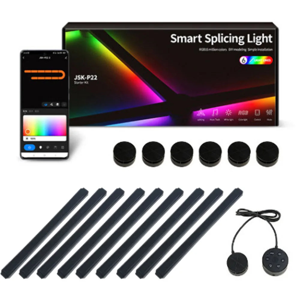 DIY Splicing RGB Smart Wall Light – Voice &amp; App Control
