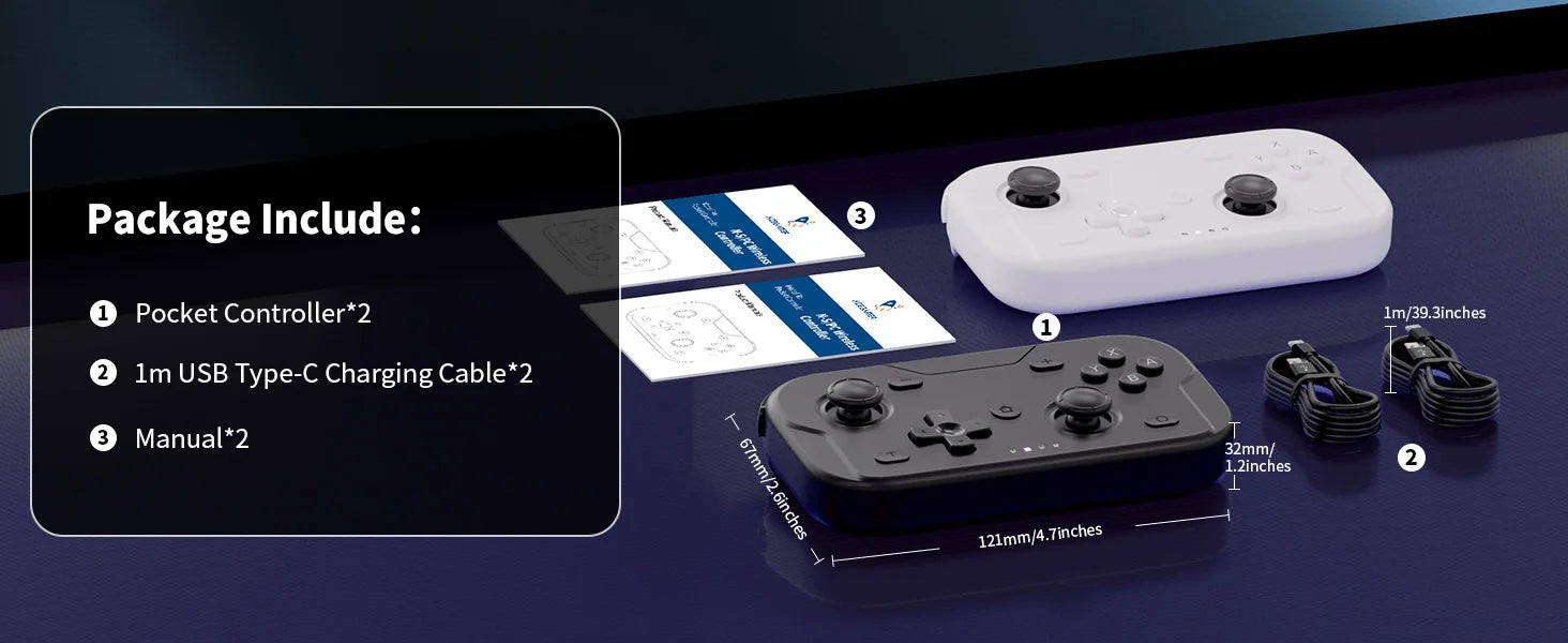 AceGamer wireless pocket controller – Compact Gaming for Switch &amp; PC