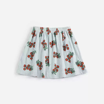 Girls Countryside Flower Printed Dress – Kids Summer Outfit