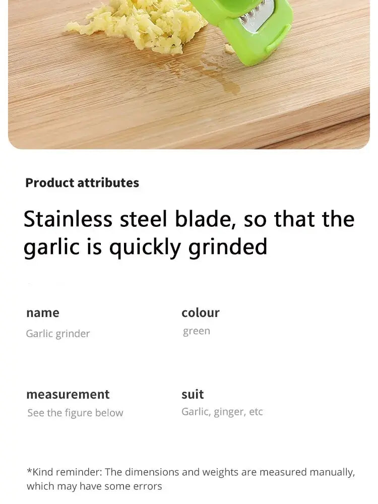 Mini Garlic Grinder &amp; Press – Kitchen Cooking Accessory