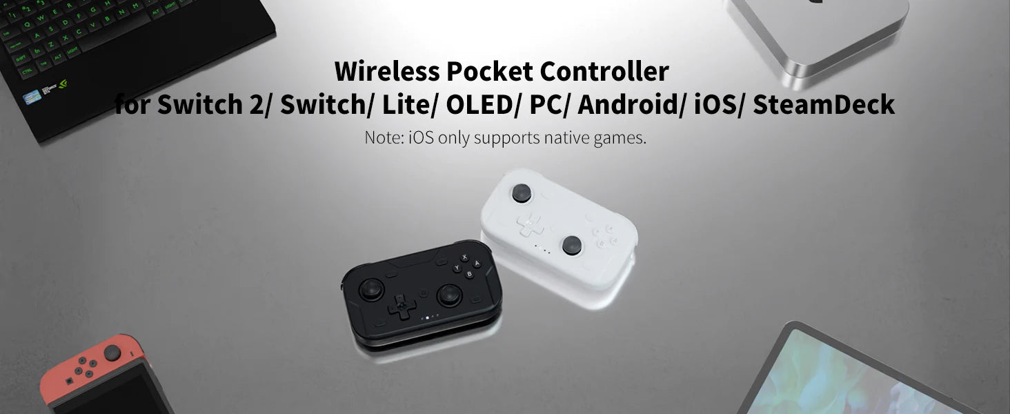 AceGamer wireless pocket controller – Compact Gaming for Switch &amp; PC