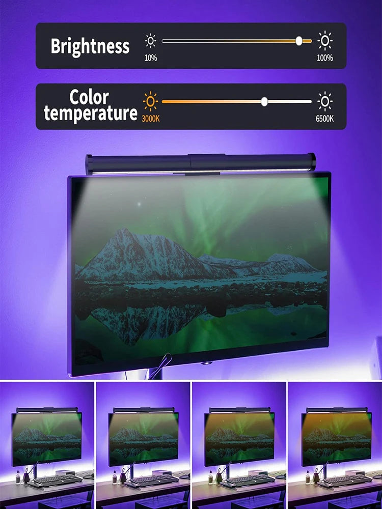 RGB LED Monitor Light Bar – 44cm Screen Hanging Lamp
