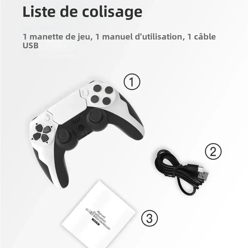 GAMINJA P48 Wireless Gamepad for PS4 PS3 &amp; PC – Six-Axis
