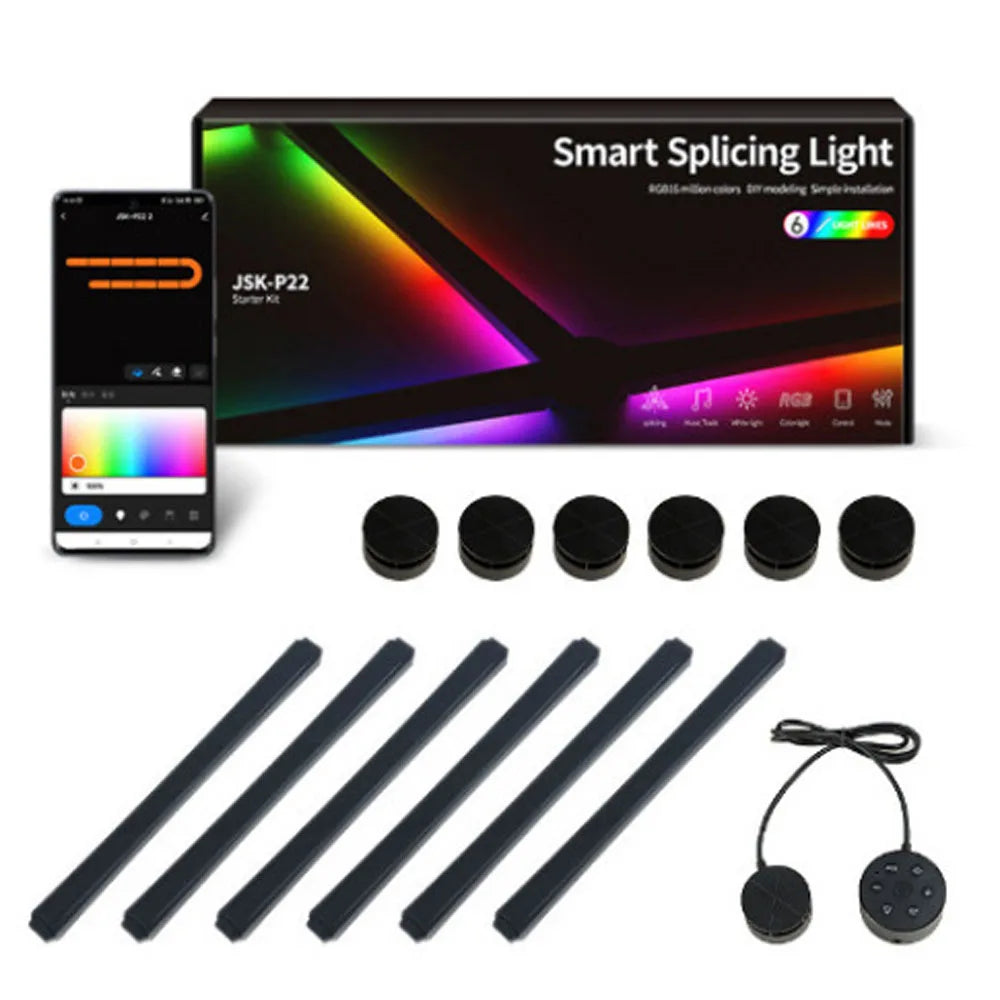 DIY Splicing RGB Smart Wall Light – Voice &amp; App Control