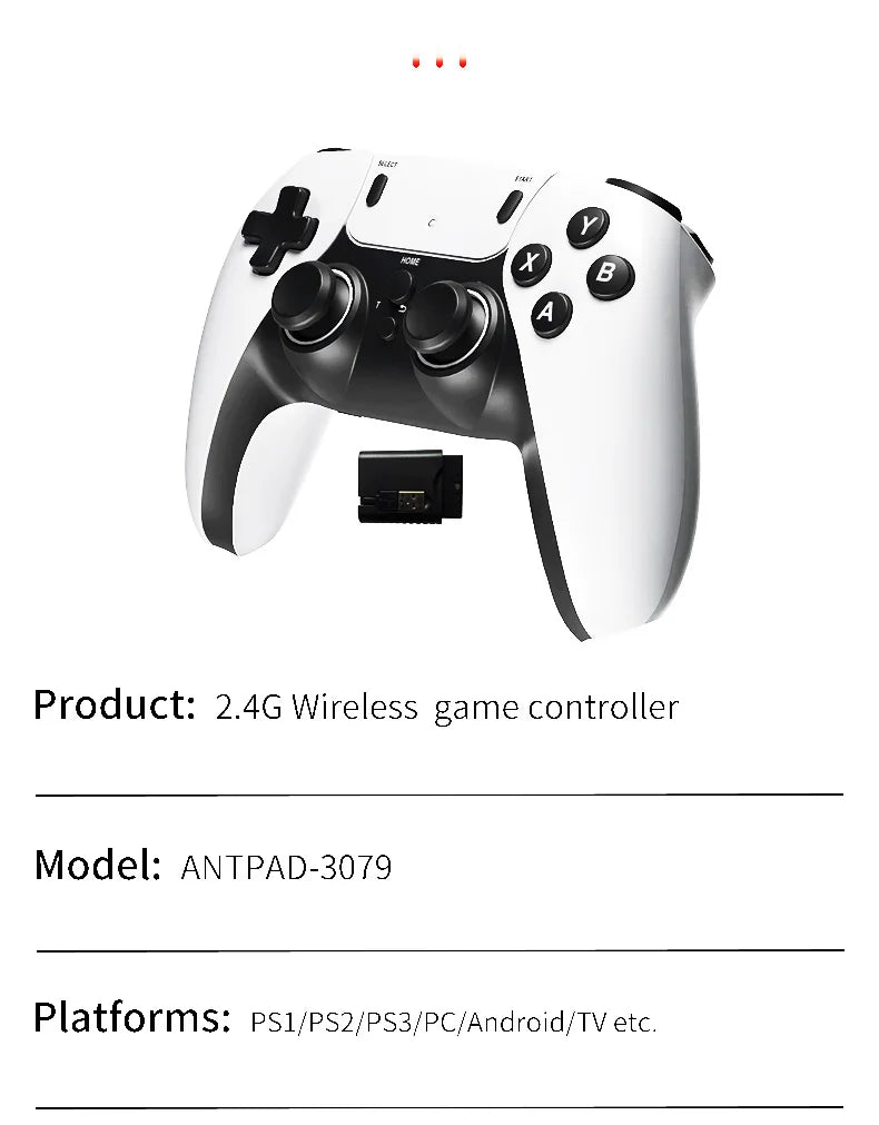 Wireless gamepad for PS1 PS2 PS3 PC Android  Multi-Platform Controller