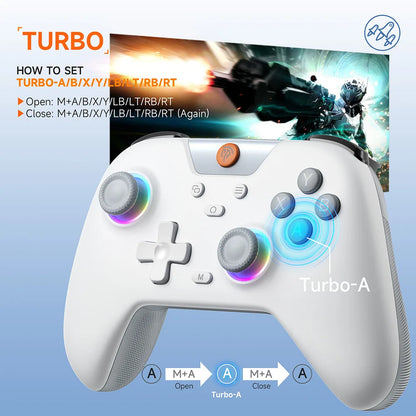 EasySMX X05 wireless gamepad RGB hall effect multi-platform