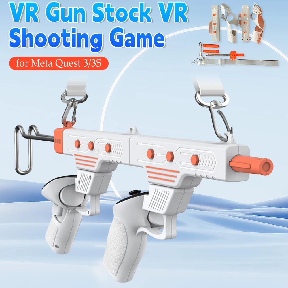 VR Rifle Adapter &amp; Controller Stock for Meta Quest – Shooting Games