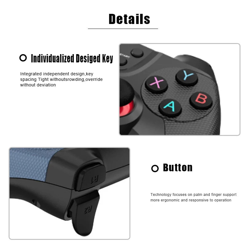 Wireless gamepad mando android pc tv box mobile controller