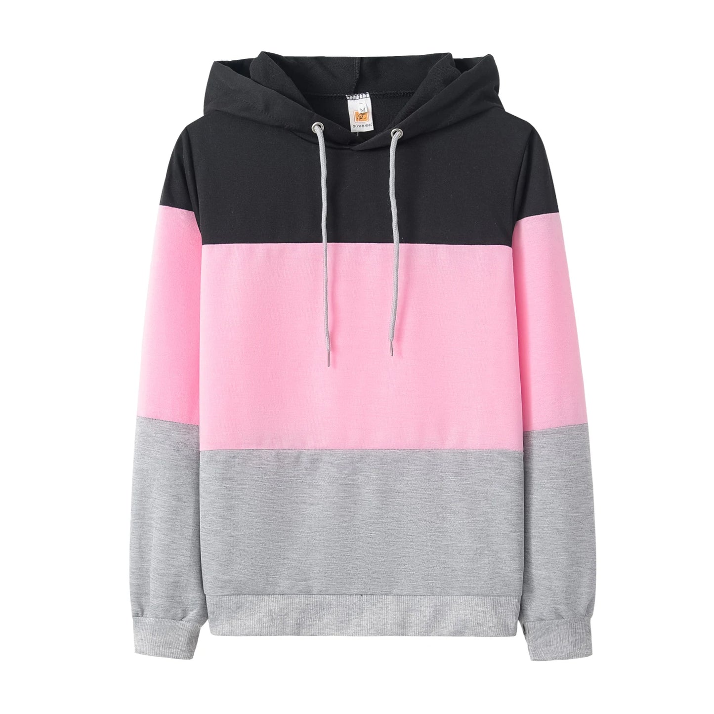 Sexy Color Block Loose Long-sleeve Shirt – Women's Fashion Top